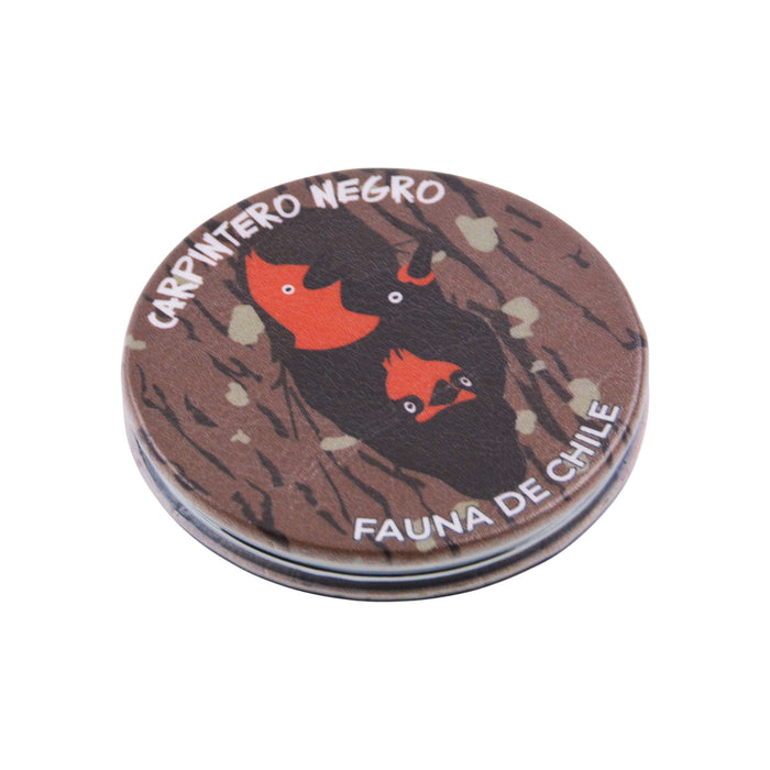 Espejo de Cartera Fauna de Chile Carpintero Negro