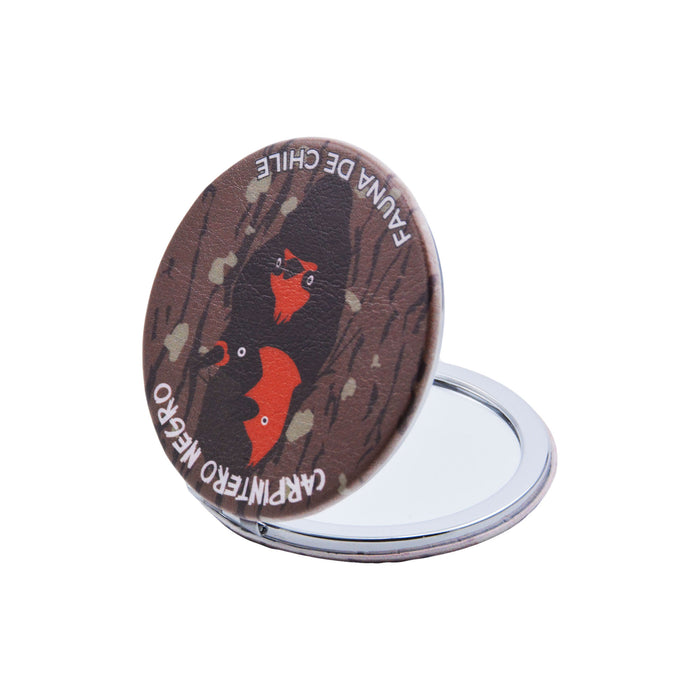 Espejo de Cartera Fauna de Chile Carpintero Negro