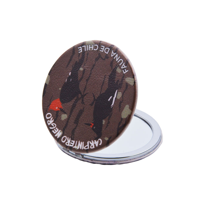 Espejo de Cartera Fauna de Chile Carpintero Negro