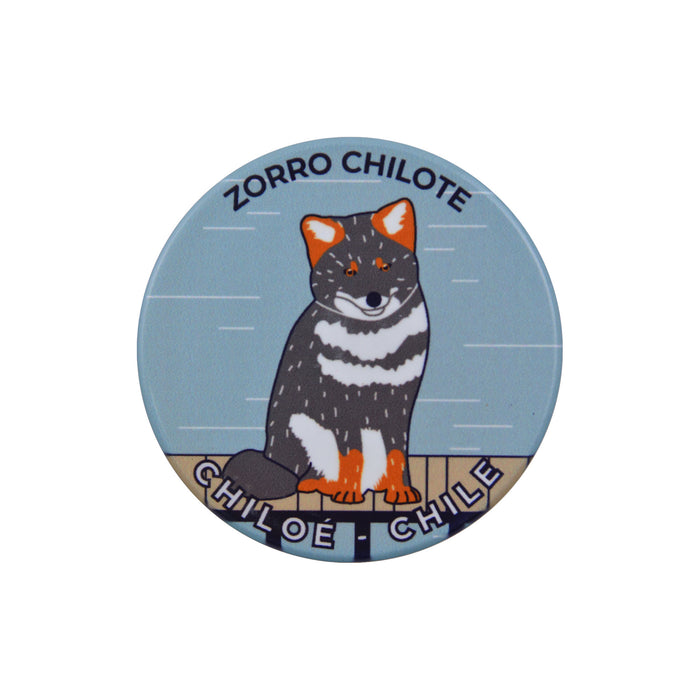 Imán Fauna de Chile Zorro Chilote