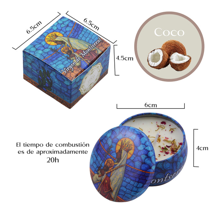 Vela Aromática de Santos Religiosas Virgen de Monserrat