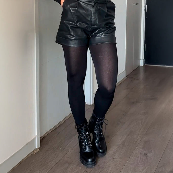 Panty Polar Negra con Pie