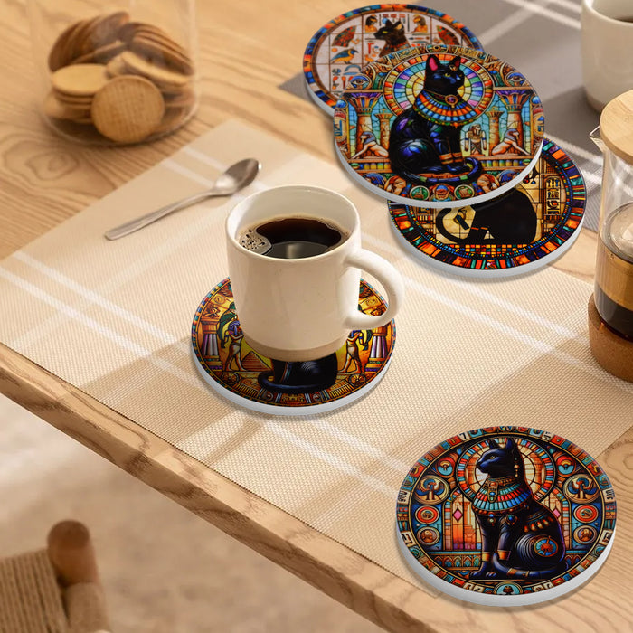 Set de 6 Posavasos de Gatitos Egipcios