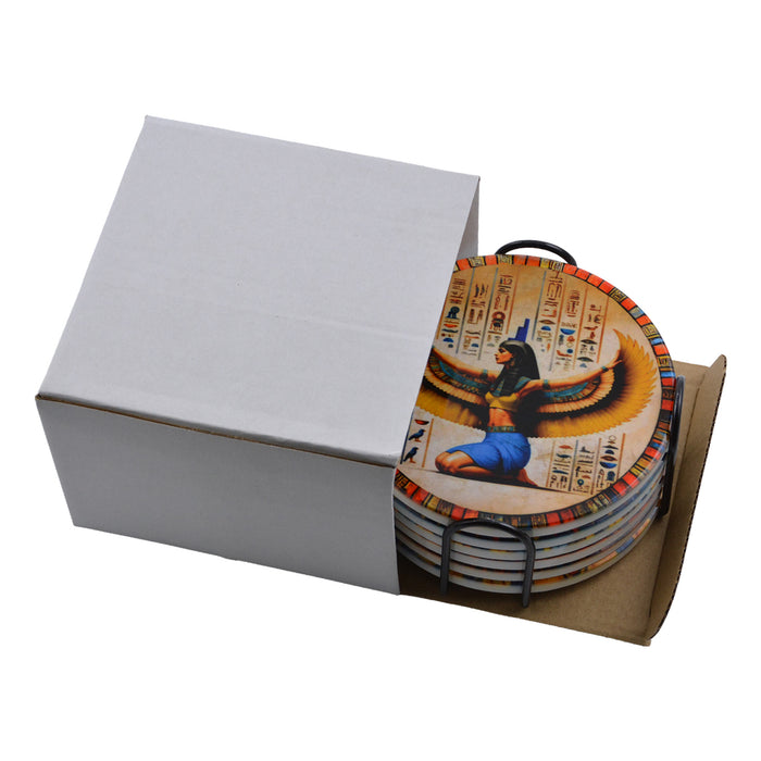 Set de 6 Posavasos de Dioses Egipcios