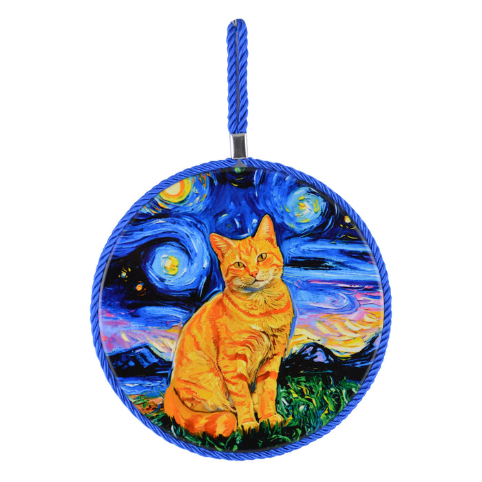Posaollas Gato Rubio Cordòn Azul