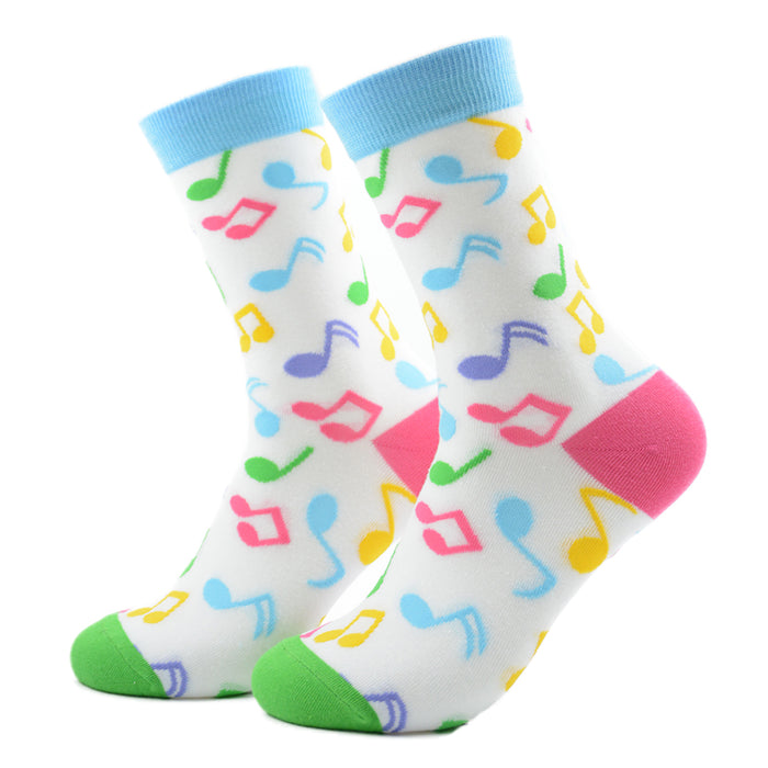 Calcetines Notas Musicales Coloridas