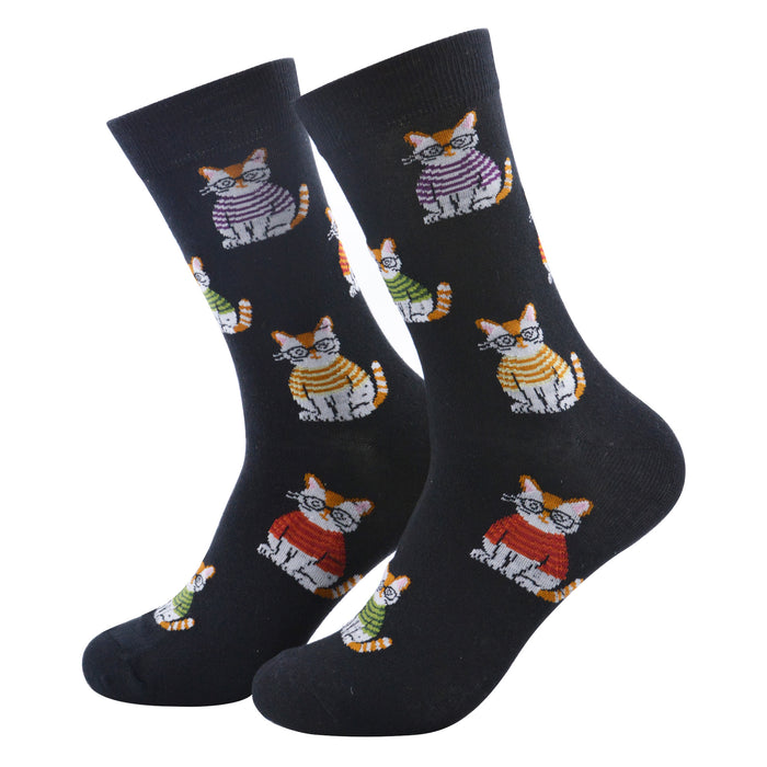 Calcetines Gatitos con Lentes y Polera