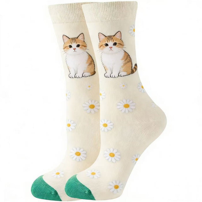 Calcetines Gato Romano con Margaritas