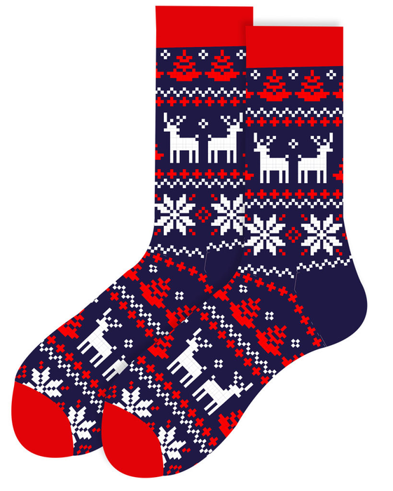 Calcetines Diseño Navideño con Renos