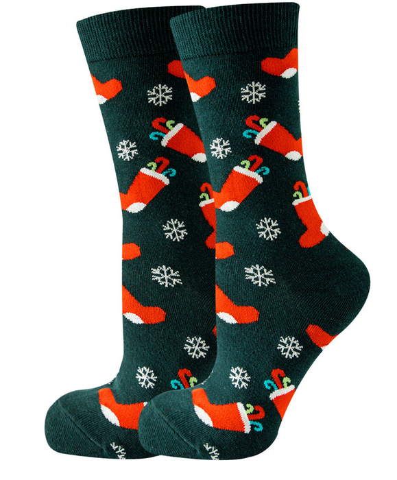 Calcetines Diseño Navideño con Calcetines Viejo Pascuero