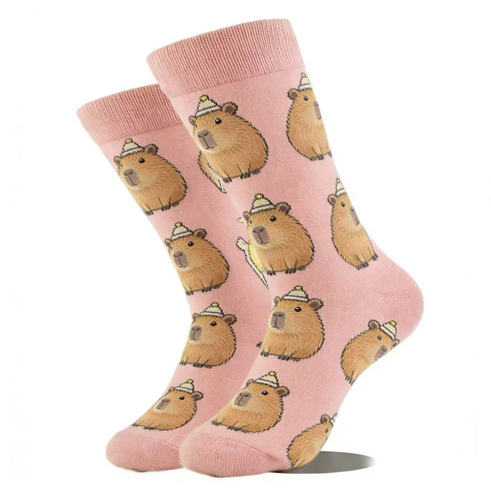 Calcetines Capibara con Gorrito