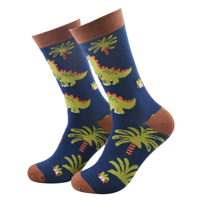 Calcetines Dinosaurio con Palmeras