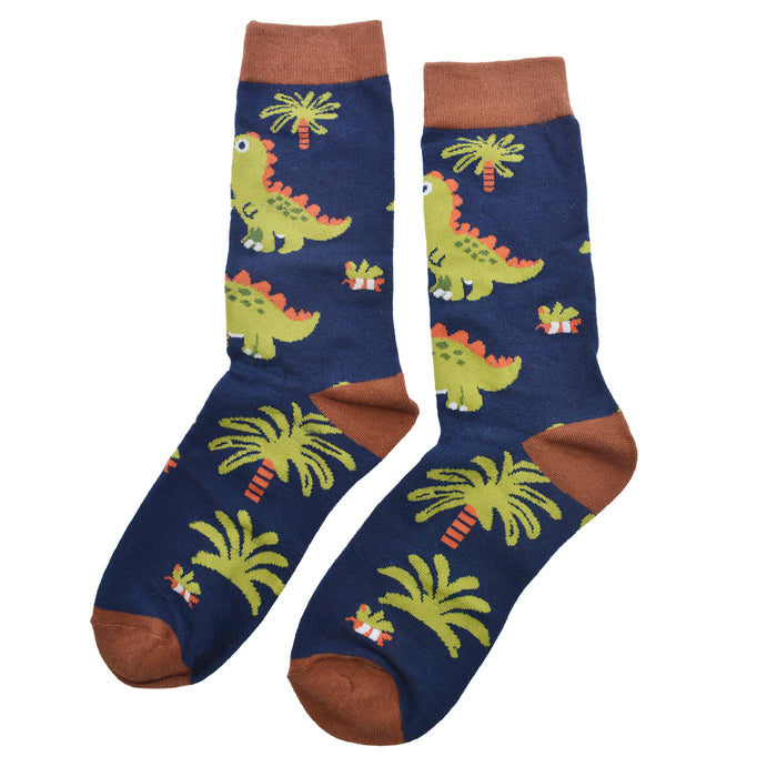Calcetines Dinosaurio con Palmeras