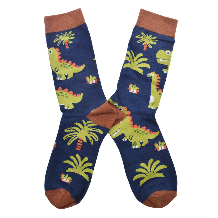 Calcetines Dinosaurio con Palmeras