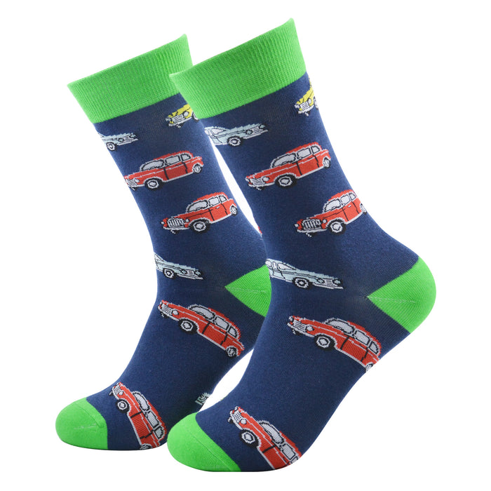 Calcetines Autos Antiguos de Colores