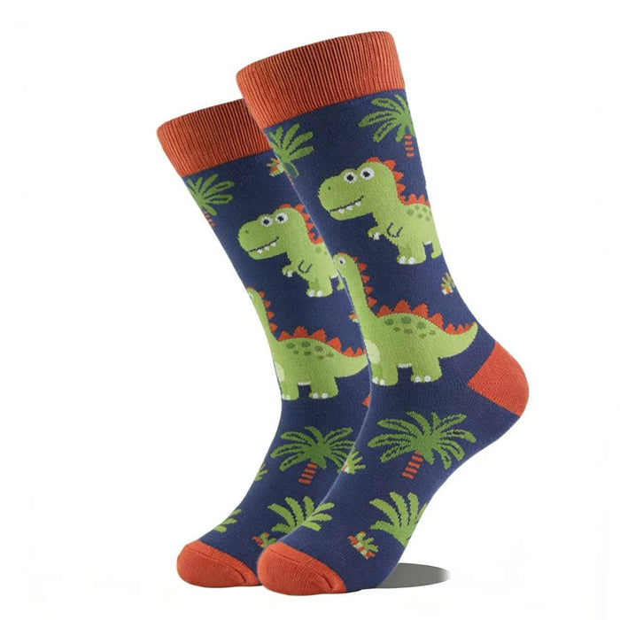 Calcetines Dinosaurio con Palmeras