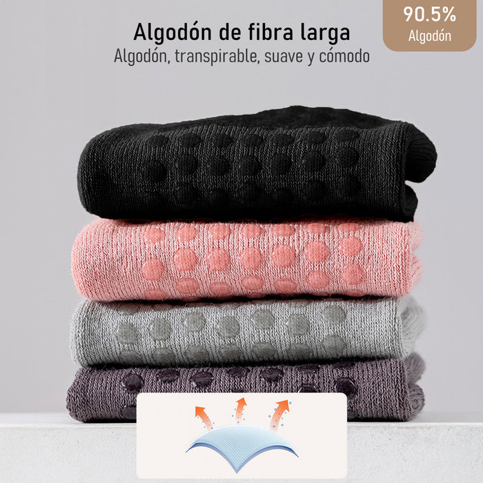 Calcetín Deportivo Yoga Antideslizante invisible Negro