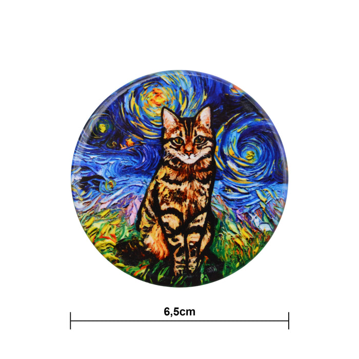 Imán Gato Romano Pintura