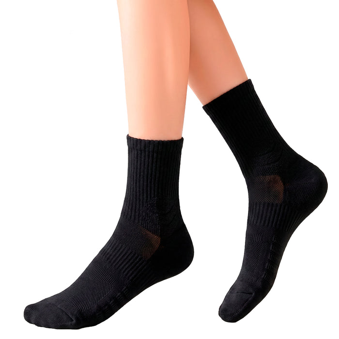 Calcetín Deportivo Largo Algodón Negro 36-40