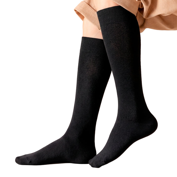 Calcetines Lisos Extra Largos Negros 41-45