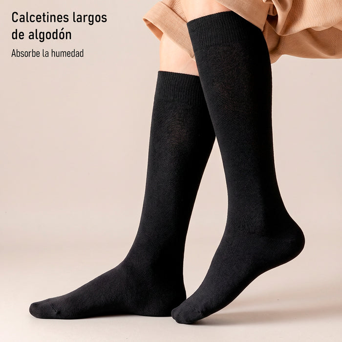 Calcetines Lisos Extra Largos Negros 41-45