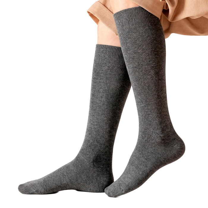 Calcetines Lisos Extra Largos Gris 41-45