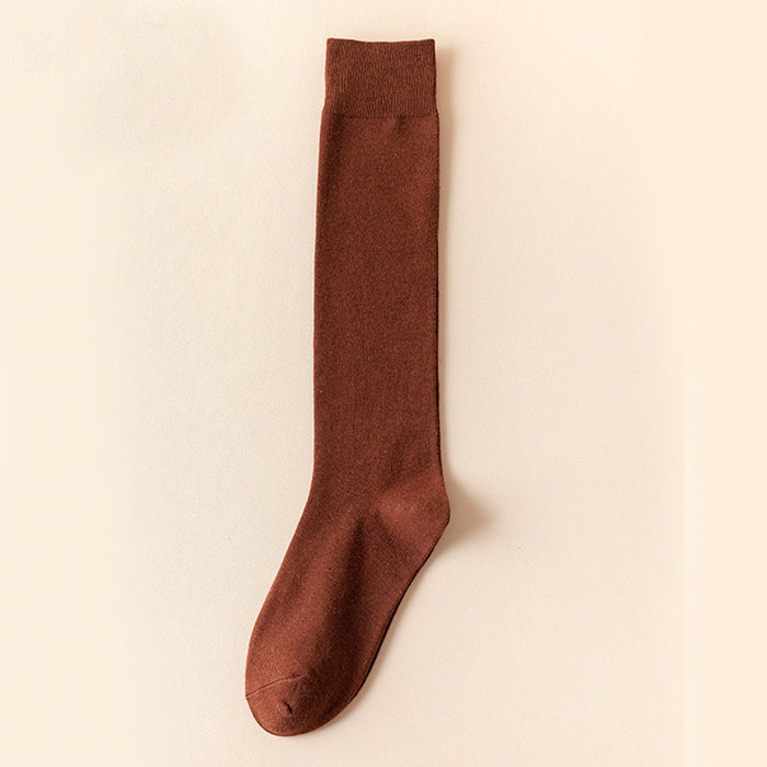 Calcetines Lisos Extra Largos café 41-45