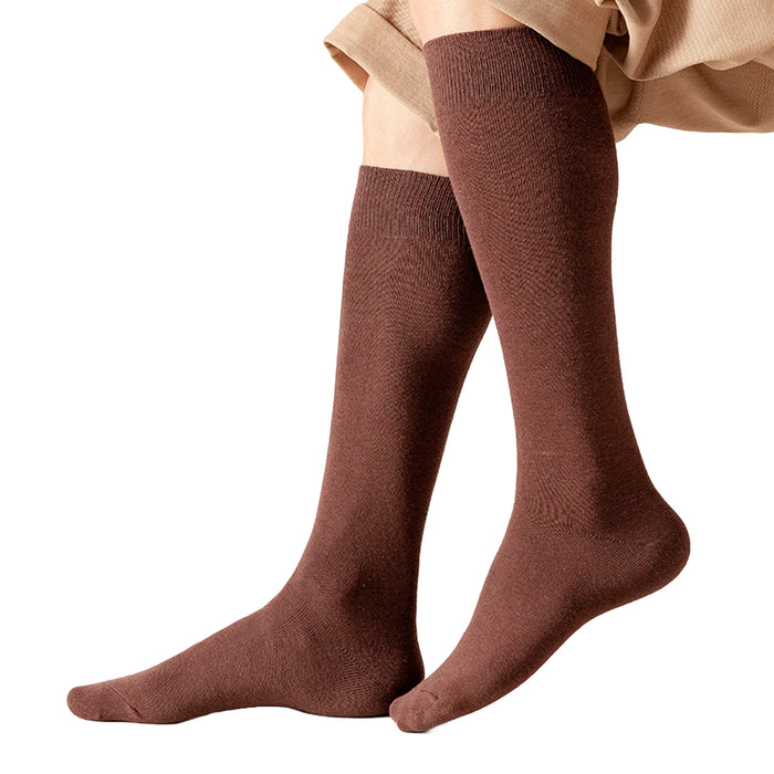 Calcetines Lisos Extra Largos café 41-45