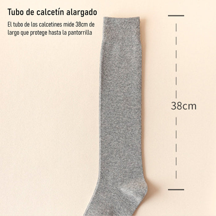 Calcetines Lisos Extra Largos café 41-45