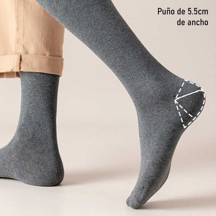 Calcetines Lisos Extra Largos café 41-45