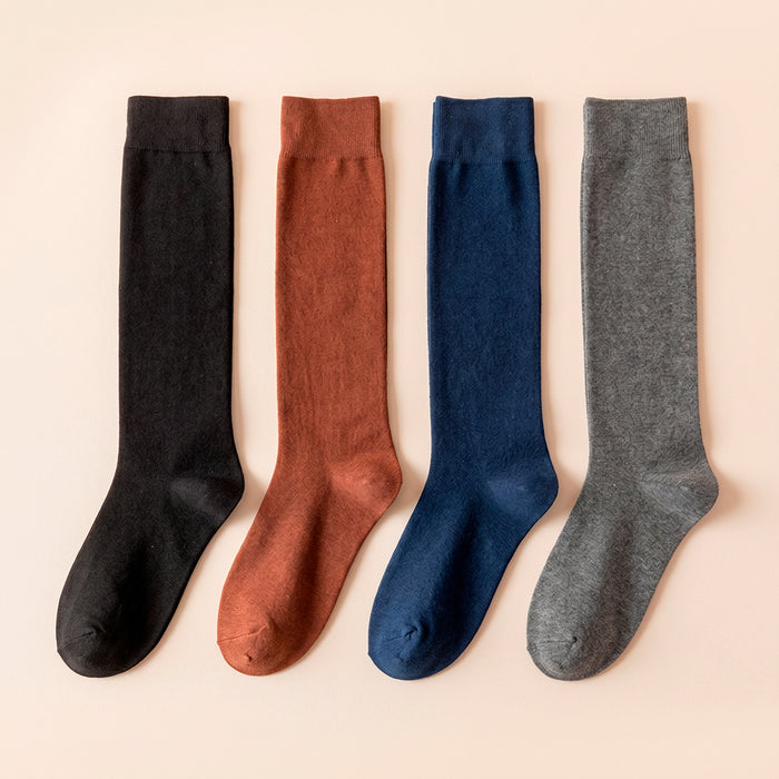 Calcetines Lisos Extra Largos café 41-45