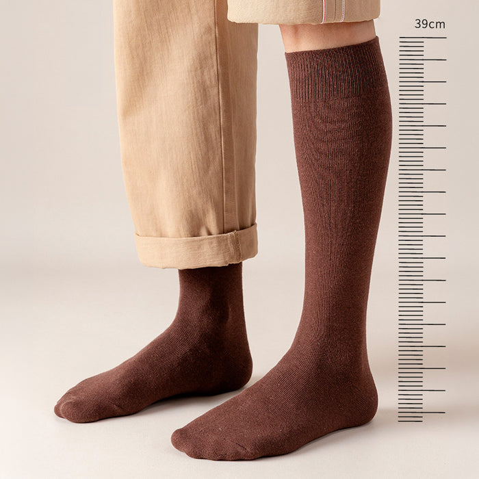 Calcetines Lisos Extra Largos café 41-45
