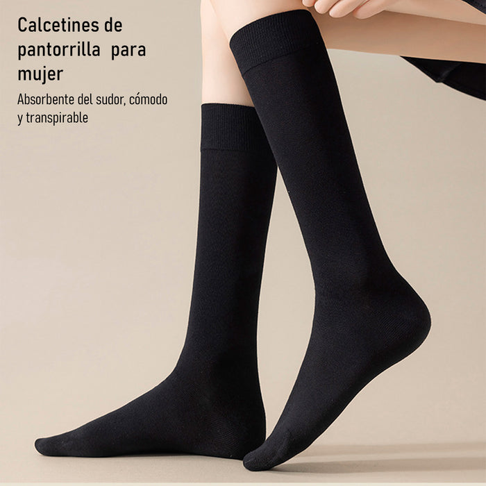 Calcetines Lisos Extra Largos Negros 36-40
