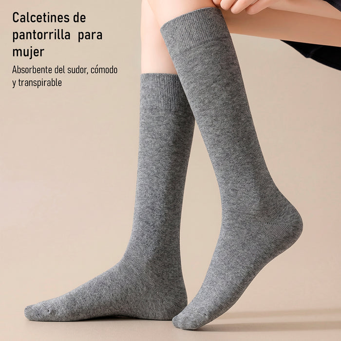 Calcetines Lisos Extra Largos Gris 36-40