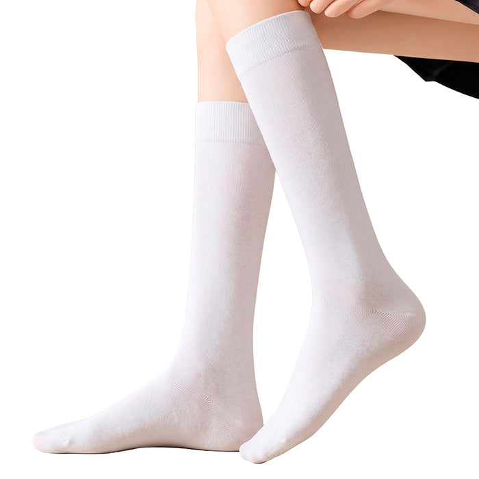 Calcetines Lisos Extra Largos Blanco 36-40