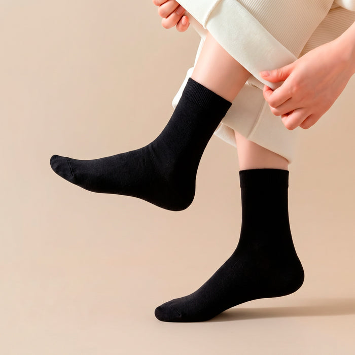 Calcetines Liso Color Negro 36-40