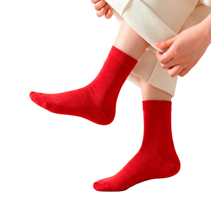 Calcetines Liso Color Rojo 36-40
