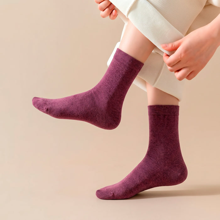 Calcetines Liso Color Púrpura 36-40