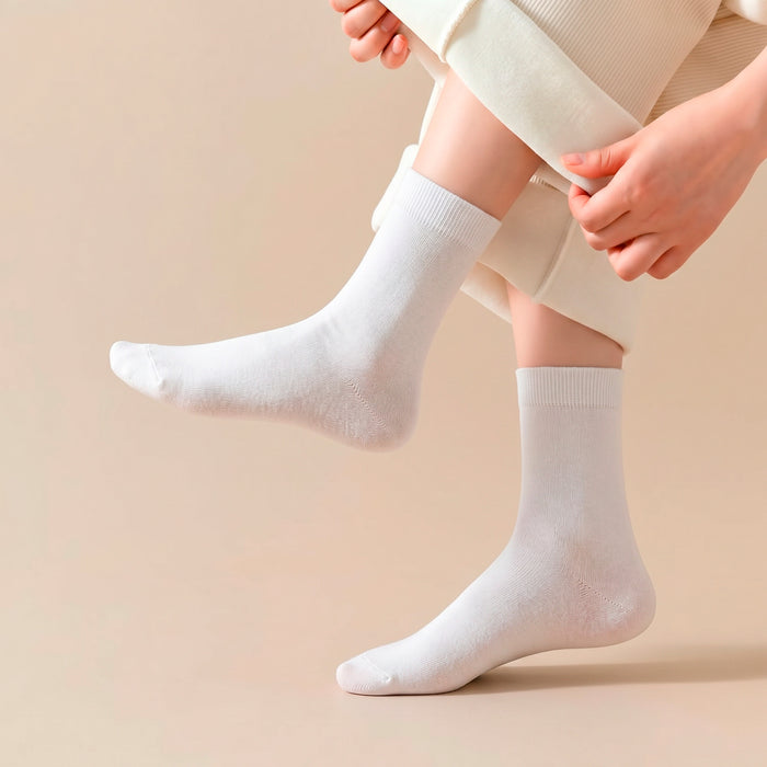 Calcetines Liso Color Blanco 36-40