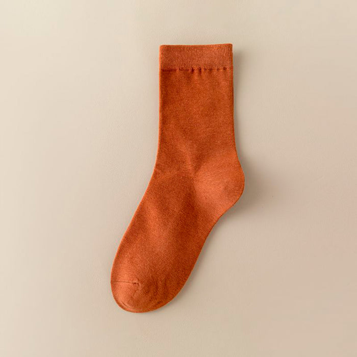 Calcetines Liso Color Ladrillo 36-40