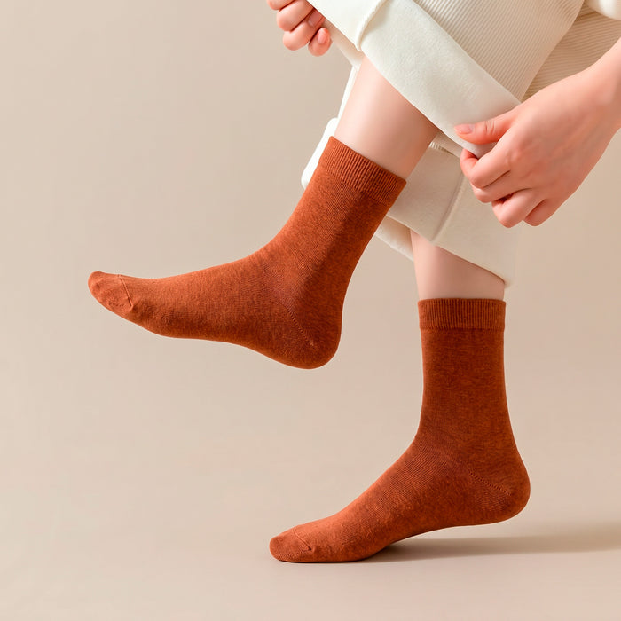 Calcetines Liso Color Ladrillo 36-40