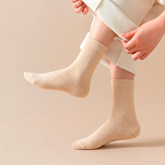 Calcetines Liso Color Beige 36-40
