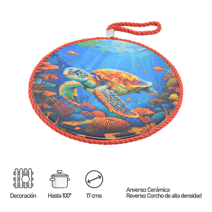 Posaollas Tortuga Marina Hilo Rojo