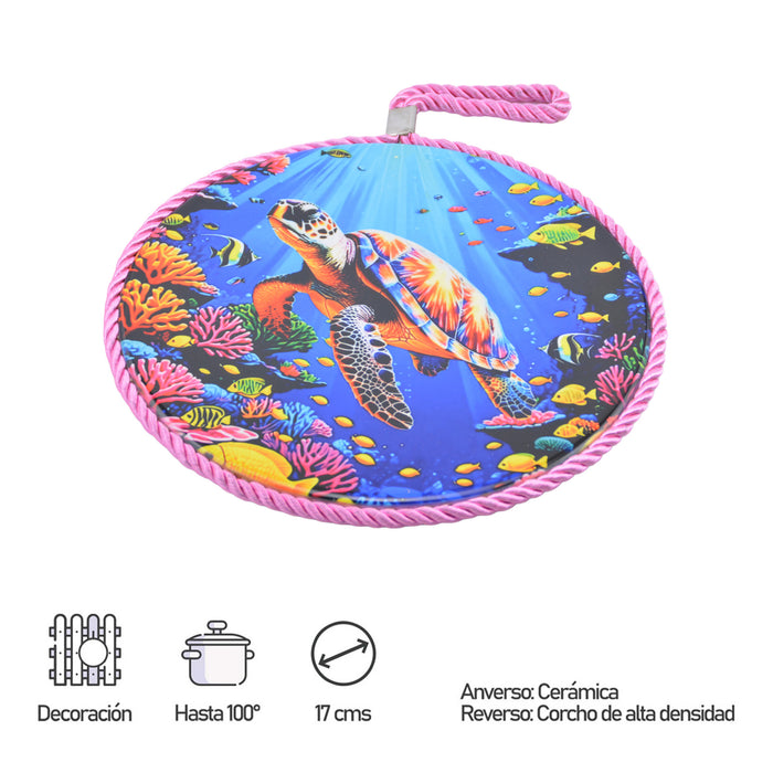 Posaollas Tortuga Marina Hilo Rosado