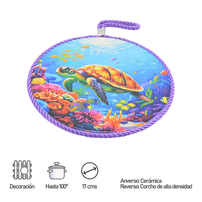 Posaollas Tortuga Marina Hilo Morado