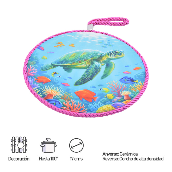Posaollas Tortuga Marina Hilo Fucsia