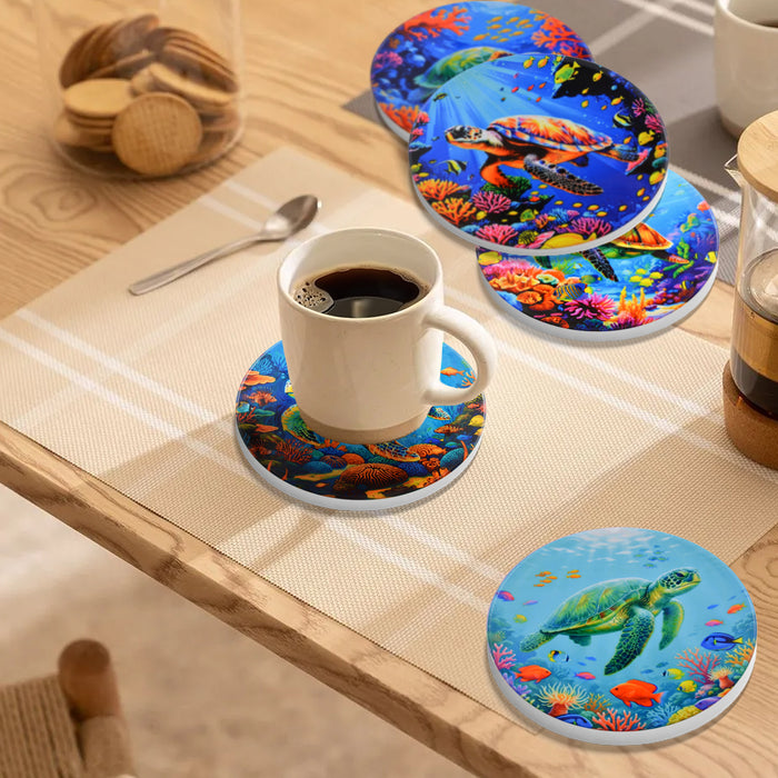Set de 6 Posavasos Tortugas Marinas