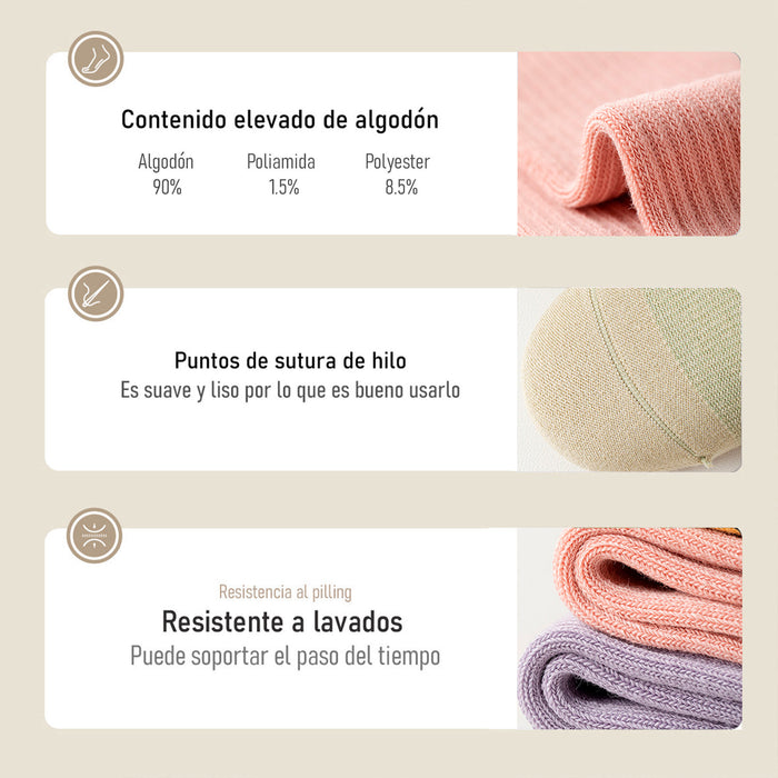 Calcetín Deportivo Yoga Antideslizante Caña Extralarga Negro