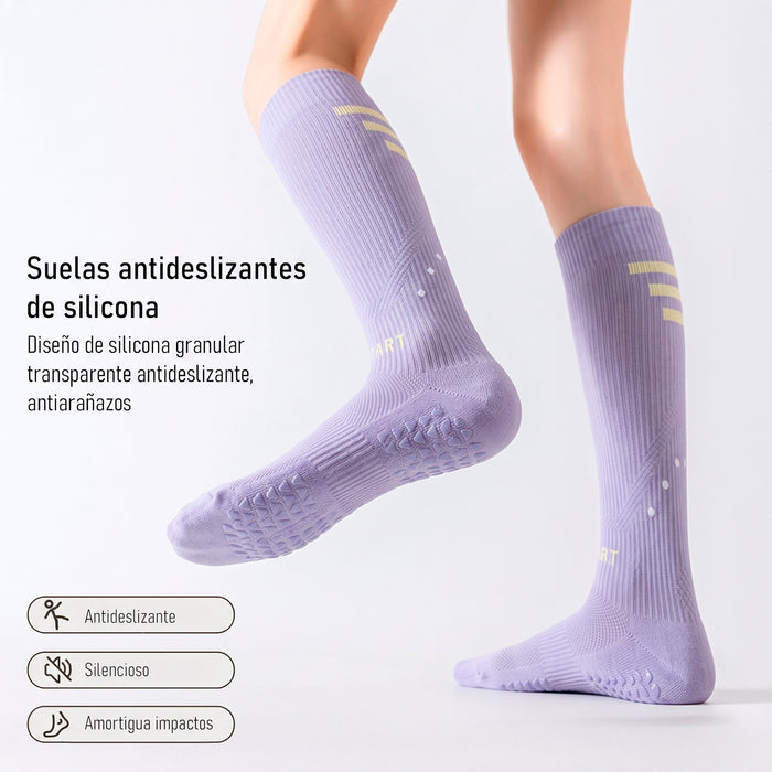 Bucaneras de Compresión Deportiva Antideslizante Blanca