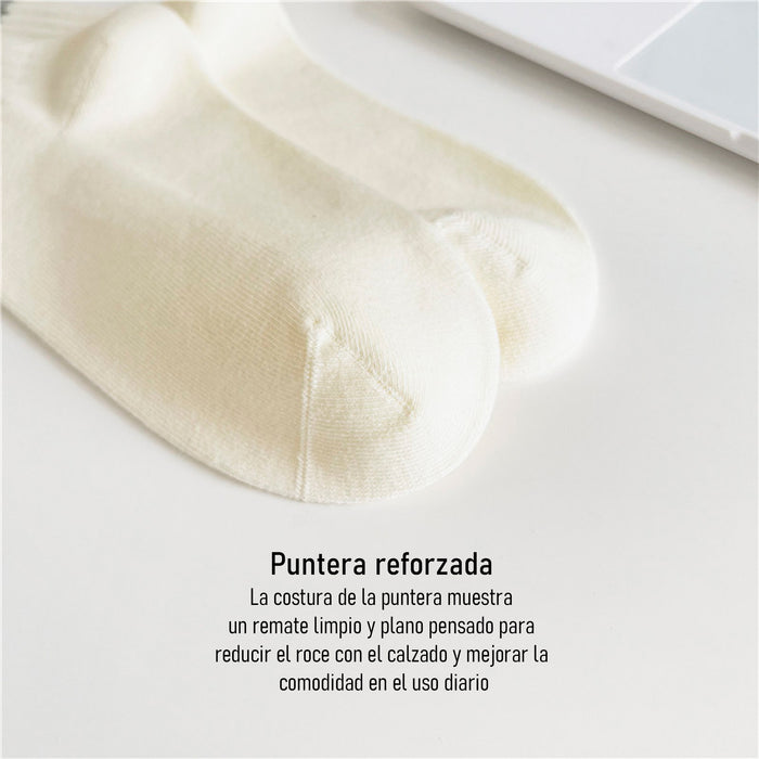 Calcetines Blancos con Rayas Azules